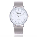 2025 New Brand Geneva Rosy Gold Casual Quartz Watch Women Metal Mesh Stainless Steel Watches Relogio Feminino Ladies Wrist Watch