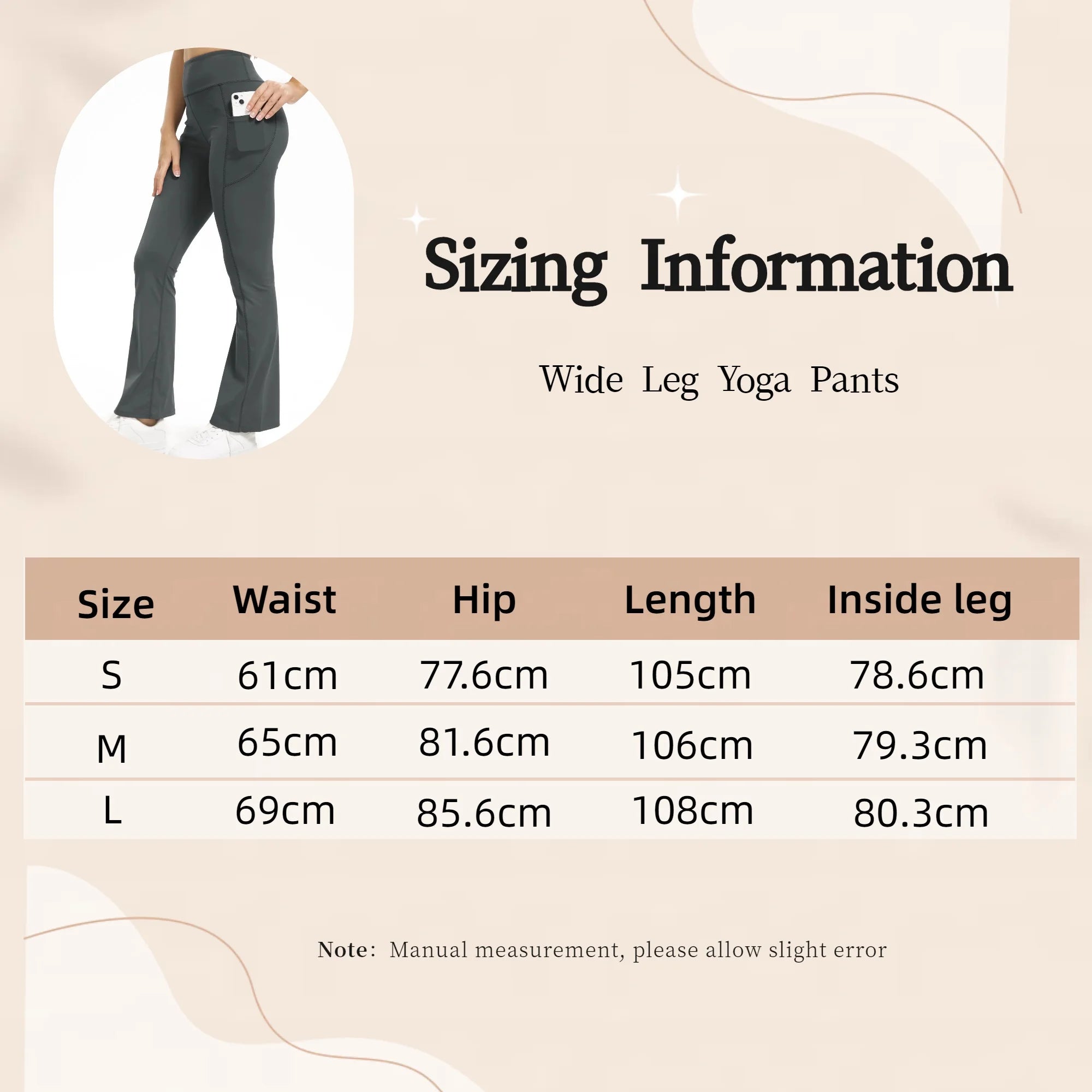 Flare Leggings with Side Pockets Soft Yoga Women's Pants High Waist Gym Slim Pants Fitness and Body Building Sportwear