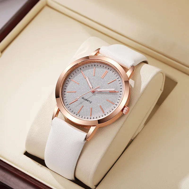 Simple Fashion Women Watches Design Leather Watch Luxury Ladies Business Quartz Wristwatches Womens Small Round Dial Clock