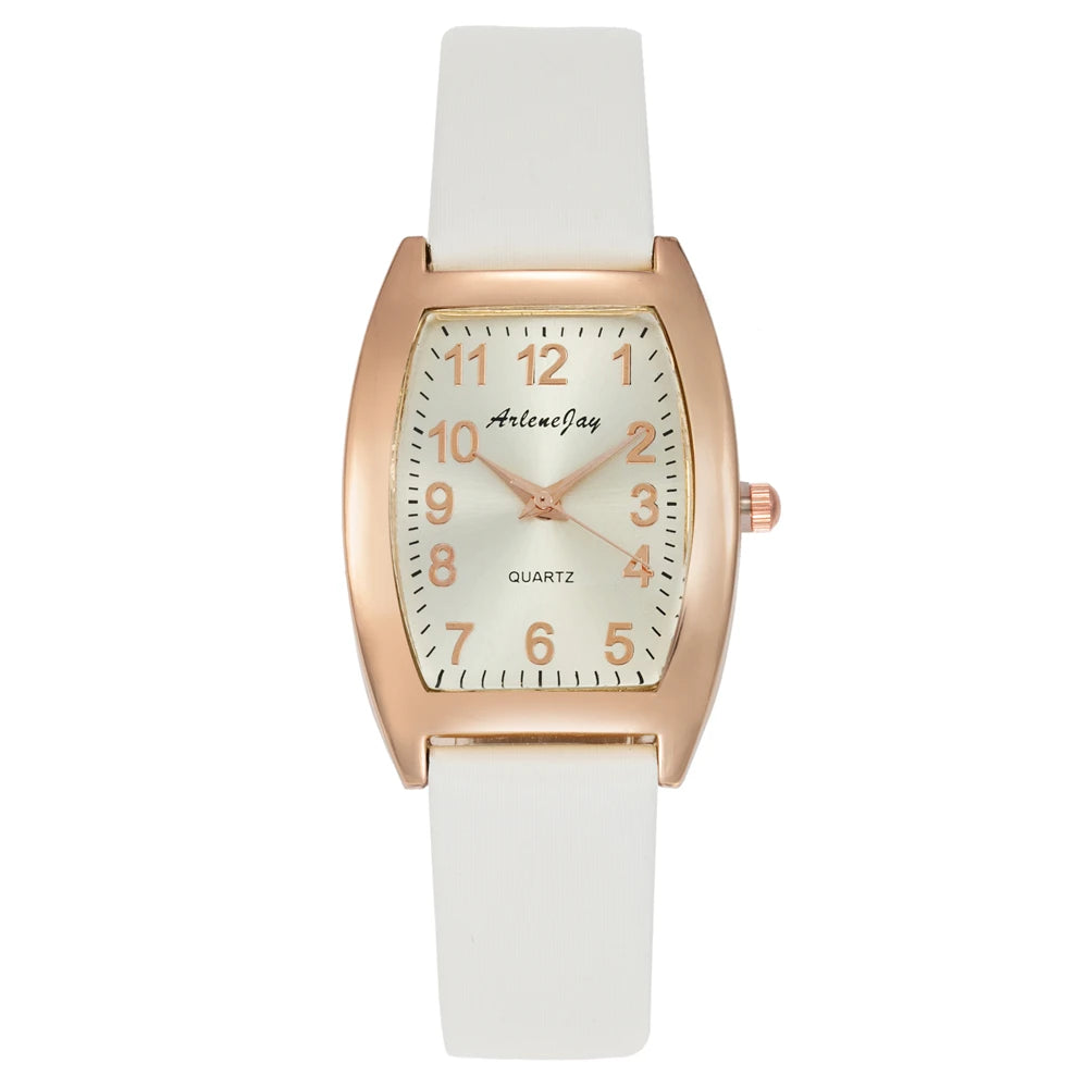 Rectangle Women Watches Qualities Ladies Wristwatches Quartz Leather Clock 2022 Bayan Kol Saati Female Dress Watch Gift Relógio