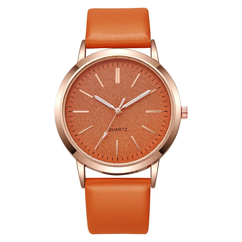 Simple Fashion Women Watches Design Leather Watch Luxury Ladies Business Quartz Wristwatches Womens Small Round Dial Clock