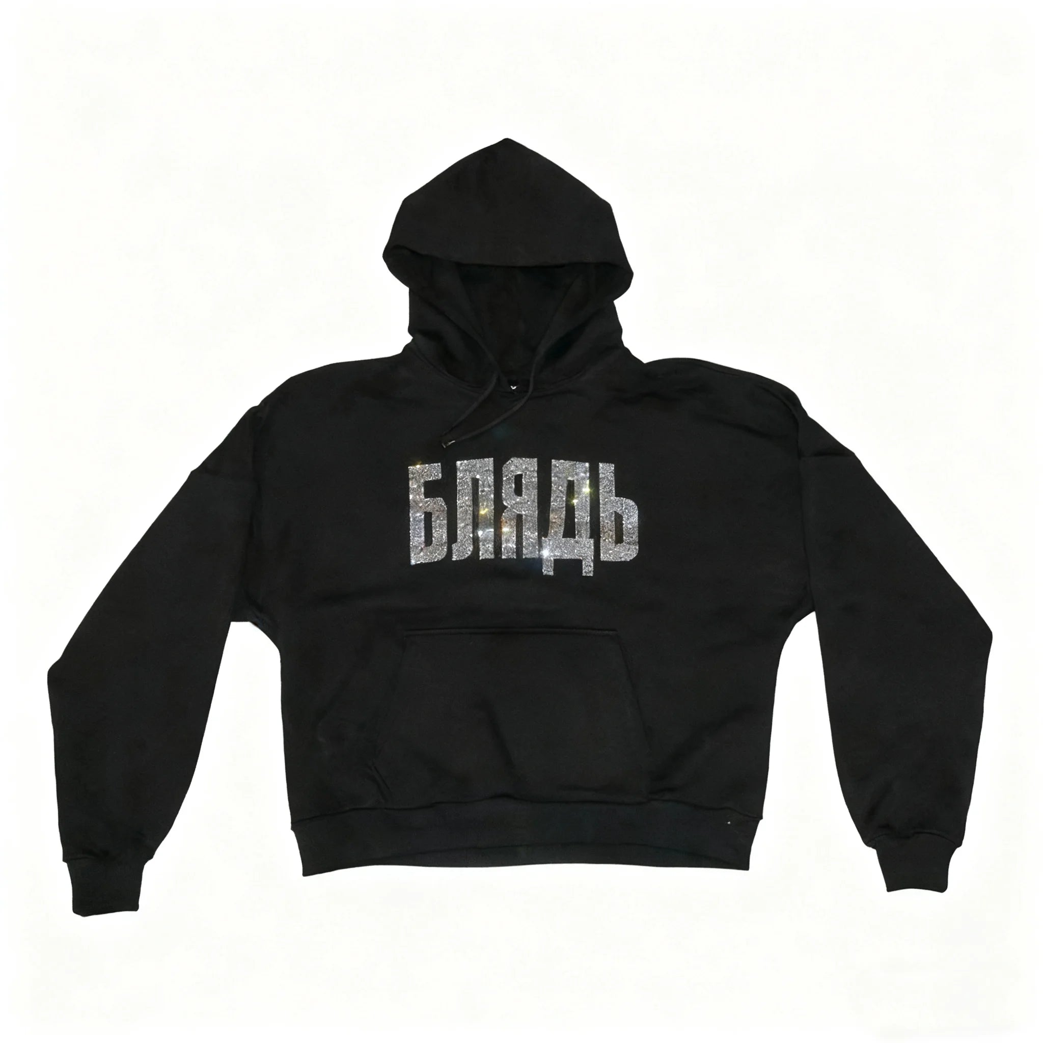Fashionable American retro y2k hot diamond design sense letter high street gothic punk dark wind hoodie for men and women emo