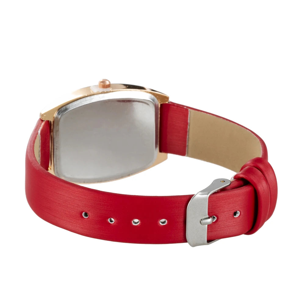 Rectangle Women Watches Qualities Ladies Wristwatches Quartz Leather Clock 2022 Bayan Kol Saati Female Dress Watch Gift Relógio