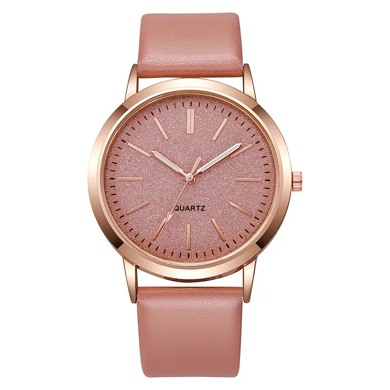 Simple Fashion Women Watches Design Leather Watch Luxury Ladies Business Quartz Wristwatches Womens Small Round Dial Clock