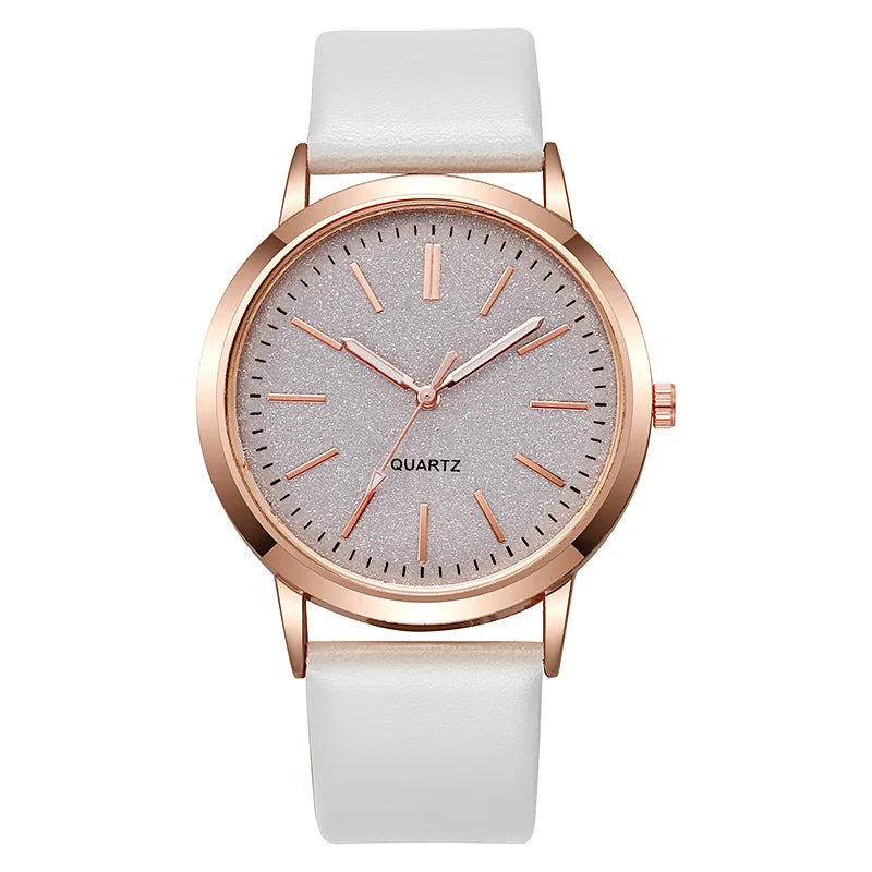 Simple Fashion Women Watches Design Leather Watch Luxury Ladies Business Quartz Wristwatches Womens Small Round Dial Clock