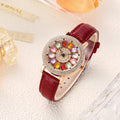 Luxury Brand Elegant Woman Wristwatch Diamond Transit Colours Watches Female Original Ladies Watch Часы Женские Наручные
