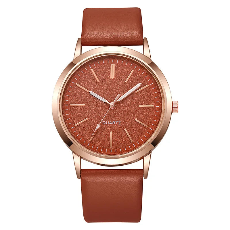 Simple Fashion Women Watches Design Leather Watch Luxury Ladies Business Quartz Wristwatches Womens Small Round Dial Clock