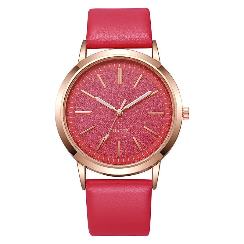 Simple Fashion Women Watches Design Leather Watch Luxury Ladies Business Quartz Wristwatches Womens Small Round Dial Clock